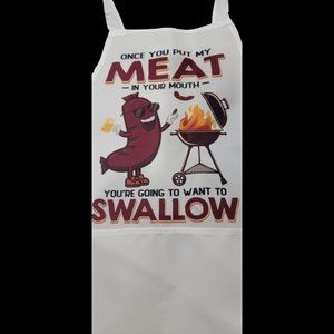 NWT Mens BBQing Funny Apron